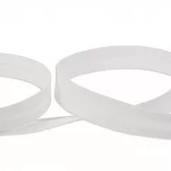 Лента косая бейка "Белая", длина 1 м, ширина 1,8 см (Gamma)