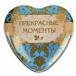 Шкатулка сердце малое "Прекрасные моменты", 6,7х7 см