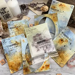 Штамп "Фоновый. Хронология", 9х8,6 см (AgiArt)