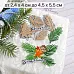Нож "Новогодняя красота. Пушистые иголки", 4,5х5,5 см (ScrapMania)