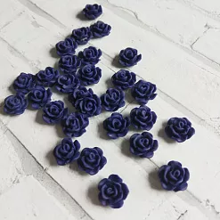 Набор акриловых украшений "Сливовая роза"