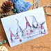 Набор карточек "Новогодние гномы", 7х10 см, 16 шт (ScrapMania)