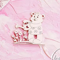 Чипборд "Мишка садовник" (LeoMammy) Чипборд "Мишка садовник" (LeoMammy)