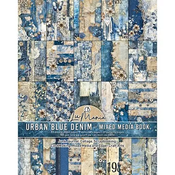 Набор бумаги А4 "Mixed Media book Maxi. Urban Blue Denim", 26 листов (Ciao bella)
