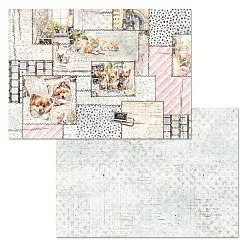 Набор бумаги А4 "Любимые пушистики", 12 листов (ScrapMania)