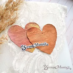 Нож "Пляж. Деревянное сердце", 6х6 см (ScrapMania) Нож "Пляж. Деревянное сердце", 6х6 см (ScrapMania)