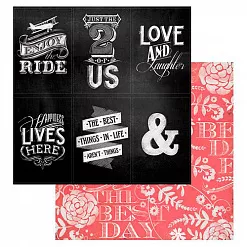 Бумага "Карточки. В любви побеждают все" (My Mind's Eye) Бумага "Карточки. В любви побеждают все" (My Mind's Eye)