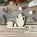 Чипборд "Полочка с посудой", 5х4 см (LeoMammy)