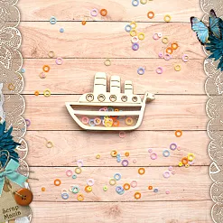 Чипборд "Морячок. Шейкер. Кораблик. Маленький" (ScrapMania)