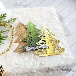 Нож "Игрушки на елку 3D. Елочка", 6,6х7,4 см (ScrapMania)