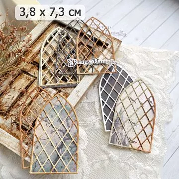 Нож "Окна. Решетчатый витраж", 3,8х7,3 см (ScrapMania)