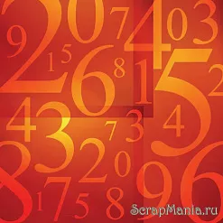 Бумага "Цифры на красном" (Rayher) Бумага "Цифры на красном" (Rayher)