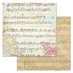 Бумага "Фономикс. Ноты. Соната №6" (ScrapMania) Бумага "Фономикс. Ноты. Соната №6" (ScrapMania)