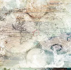 Бумага 30х30 см "Trail of silence 3" (CraftO'clock)