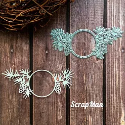 Нож для вырубки "Еловая рамка" (Scrapman)