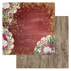 Набор бумаги 30,5х30,5 см "Богемное Рождество", 12 листов (ScrapMania)