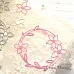 Нож "Рамка. Цветы плюмерии" 9,7х8,2 см (ScrapMania)