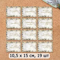 Чековая книжка А6 "Новогодние желания", 19 листов (ScrapMania)