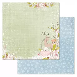 Бумага "Новогодняя Ванилька. Клюквенное настроение" (ScrapMania)