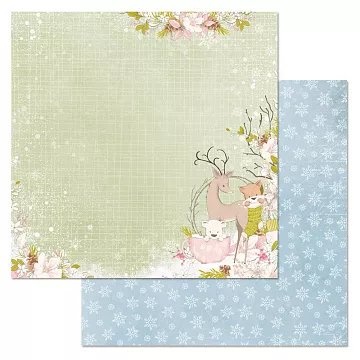 Бумага "Новогодняя Ванилька. Клюквенное настроение" (ScrapMania)
