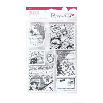Набор резиновых штампов "Travel print. Время путешествий" (DoCrafts)
