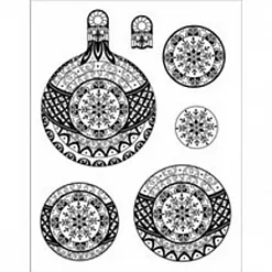 Набор штампов "Шарик со снежинкой" (Viva Decor) Набор штампов "Шарик со снежинкой" (Viva Decor)