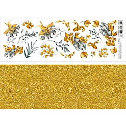 Лист с картинками 10х30 см "Элитный клуб. Цветы" (ScrapMania)