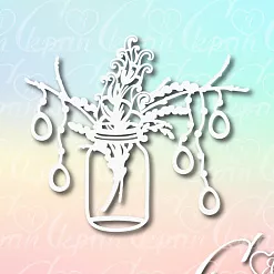 Чипборд "Пасхальный декор в баночке" (LeoMammy)