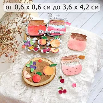 Нож "Урожай. Варенье на зиму", 3,6х4,2 см (ScrapMania)