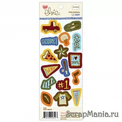 Набор пуговиц из чипборда "Cody shapes" (Ki Memories)