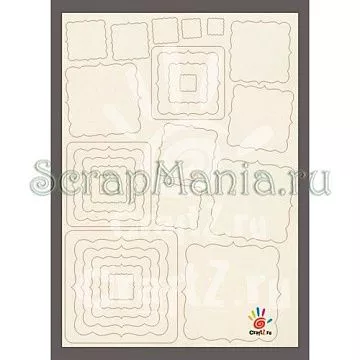 Набор украшений из чипборда "Рамки 4" А4 (Craftz)