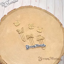 Нож "Детство. Скрепки", 1х3,1 см (ScrapMania) Нож "Детство. Скрепки", 1х3,1 см (ScrapMania)