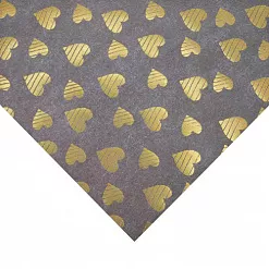 Бумага с голографическим фольгированием "Сердечки" (АртУзор)