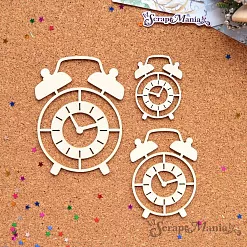 Шейкер "Фономикс. Новогодний. Будильник большой", 6,2х8,7 см (ScrapMania)