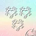 Чипборд "Сердца с ажуром", 4,5х4,4 см (LeoMammy)