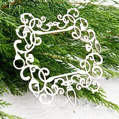 Чипборд "Новогодняя рамка", 10,3х8,7 см (LeoMammy)