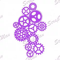 Нож для вырубки "Коллаж. Шестеренки" (Scrapman) Нож для вырубки "Коллаж. Шестеренки" (Scrapman)