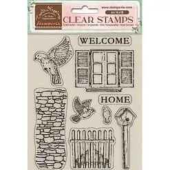 Штамп "Welcome Home. Birds", 14х18 см (Stamperia)