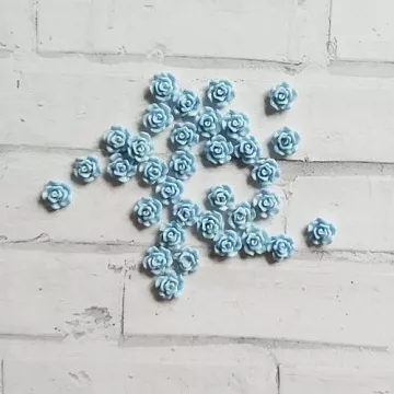 Набор акриловых украшений "Голубая роза. Мини"