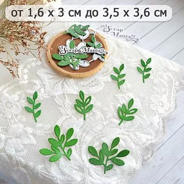 Нож "Полянка. Лесные веточки", 3,5х3,6 см (ScrapMania)