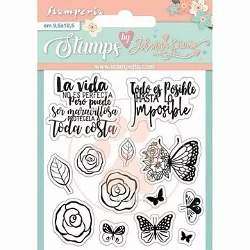 Штамп "La vida", 3,5х4 см (Stamperia)