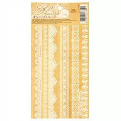 Наклейки 10,5х21 см "Бордюры. Белое кружево" (АртУзор) Наклейки 10,5х21 см "Бордюры. Белое кружево" (АртУзор)