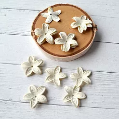 Набор бумажных цветов "Фантазия. Кремовый", 20 шт (Китай)