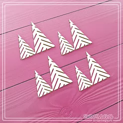 Чипборд "Елочки", 3,2х3,2 см (СкрапМагия)