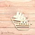 Чипборд "Морячок. Шейкер. Кораблик. Маленький" (ScrapMania)
