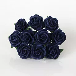 Букет крупных роз "Темно-синий", 2 см, 10 шт (Craft) Букет крупных роз "Темно-синий", 2 см, 10 шт (Craft)