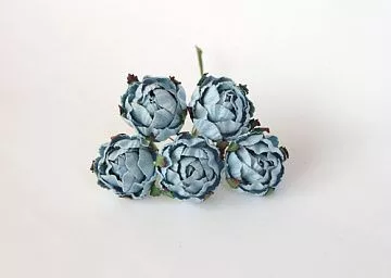 Букет ранункулюсов "Голубой", 5 шт (Craft)