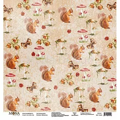 Бумага "Межсезонье. Беличьи тропки" (MonaDesign)