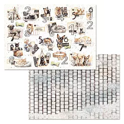 Набор бумаги А4 "Любимые пушистики", 12 листов (ScrapMania)