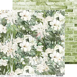 Набор бумаги 30х30 см "Greenery invitation", 6 листов (CraftO'clock)